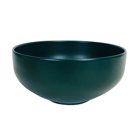 Disney Mickey Mouse Silhouette Matte Green & White Serving Salad Pasta Bowl 9" - Picture 4 of 8